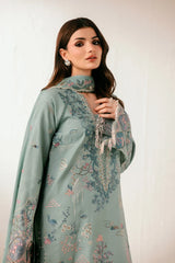 Florent - Silk Embroidered - Emeraude