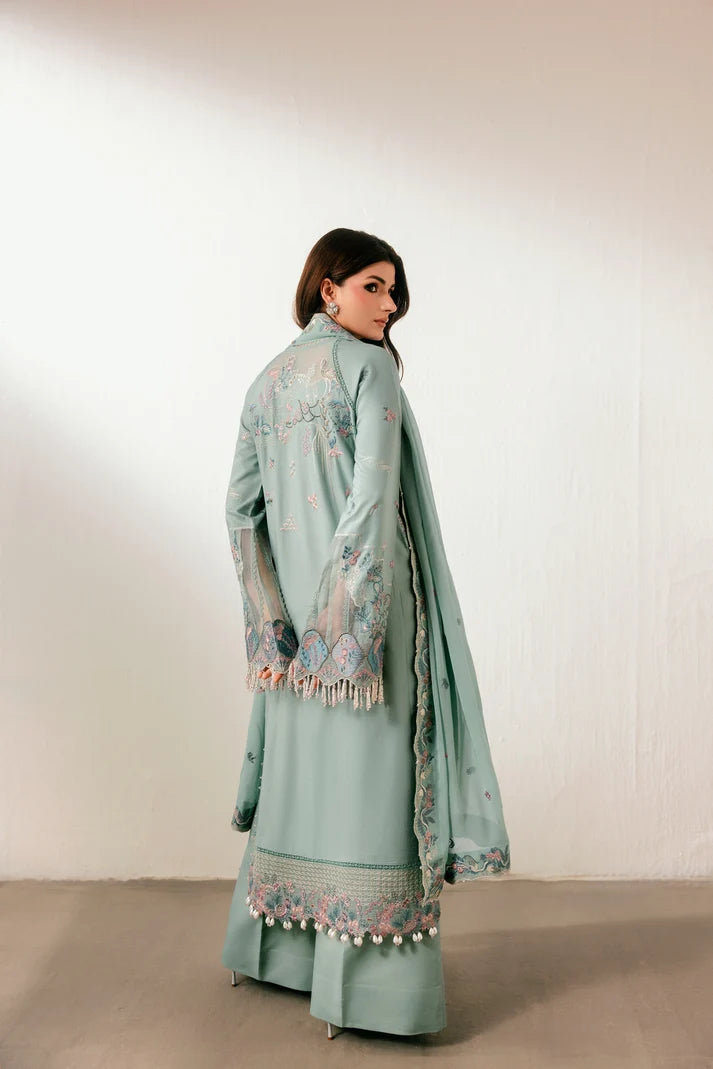Florent - Silk Embroidered - Emeraude