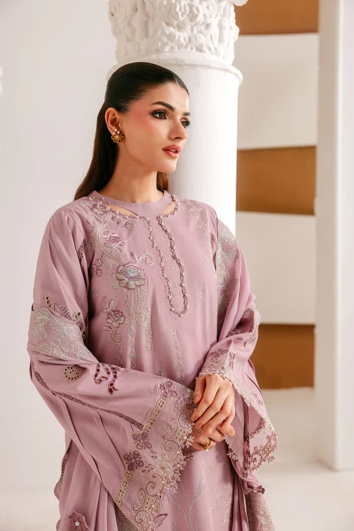Florent - Silk Embroidered - Rose Muse
