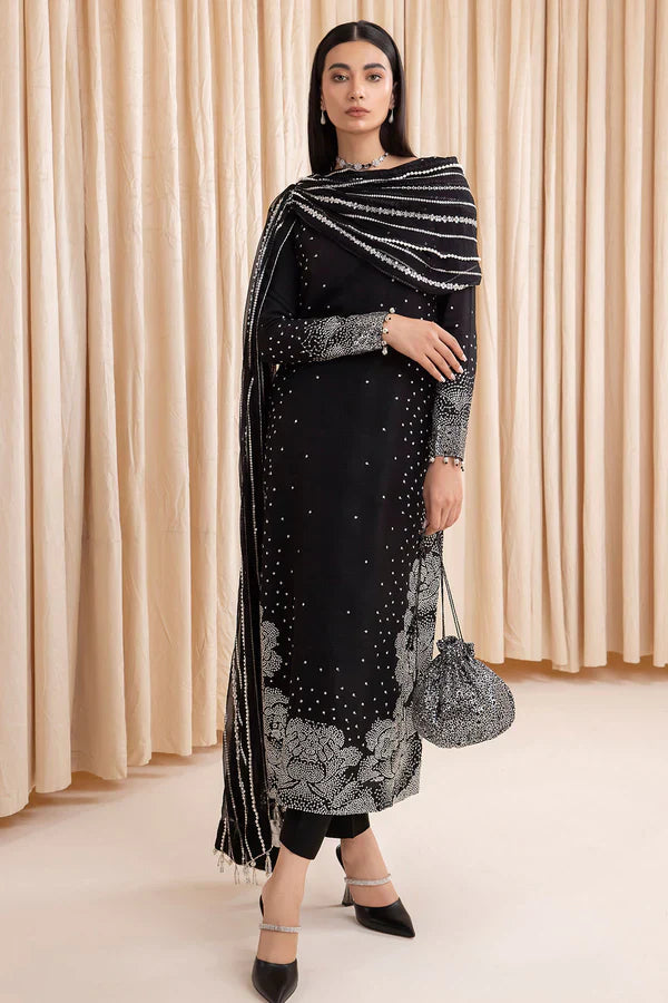 Jazmin - Embroidered Raw Silk UR-7001
