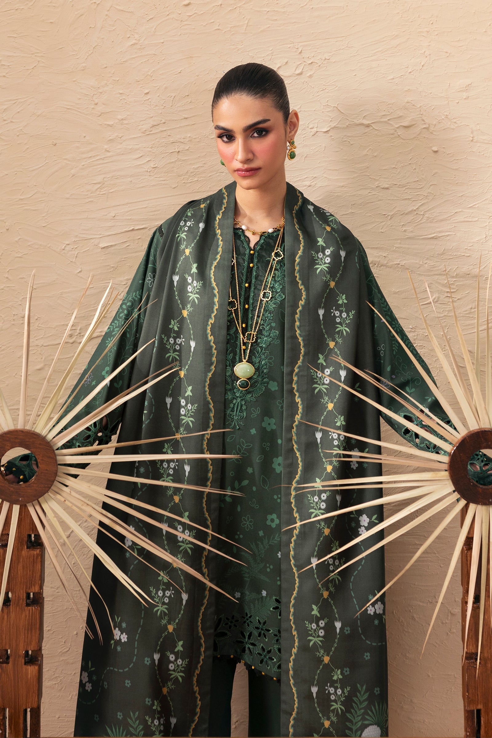 Qalamkar - QPrints Winter '26 - Linen - QPW-04 (B) Elaris