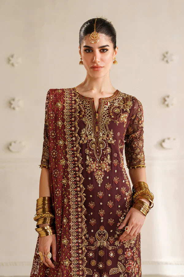 EMBROIDERED CHIFFON CH14-07