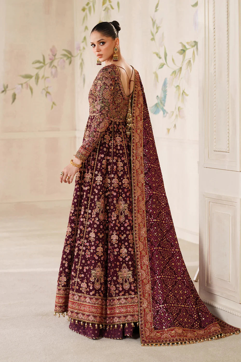 EMBROIDERED CHIFFON CH14-05