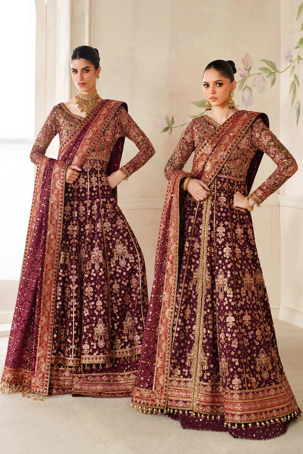 EMBROIDERED CHIFFON CH14-05