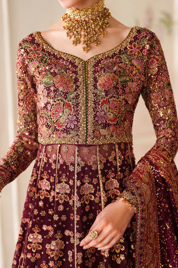 EMBROIDERED CHIFFON CH14-05
