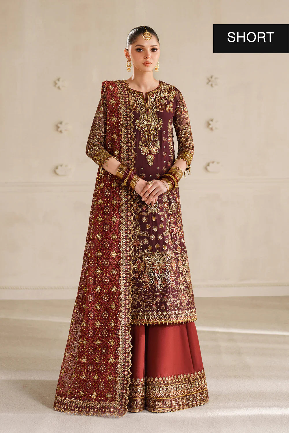 EMBROIDERED CHIFFON CH14-07