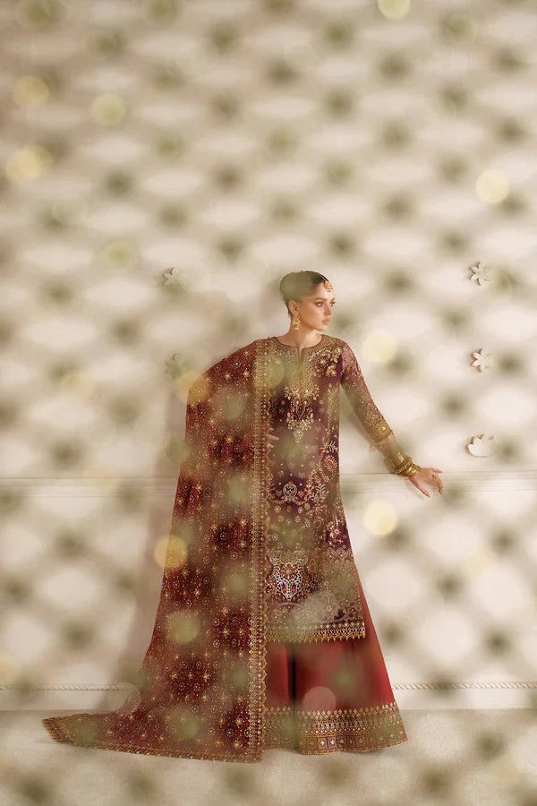 EMBROIDERED CHIFFON CH14-07
