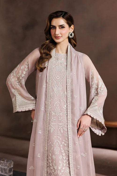Zarif - Embroidered Chiffon - Sunehri