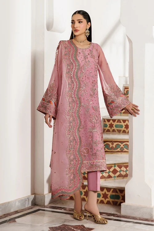 Zarif - Nourah - Embroidered Chiffon - Shayra