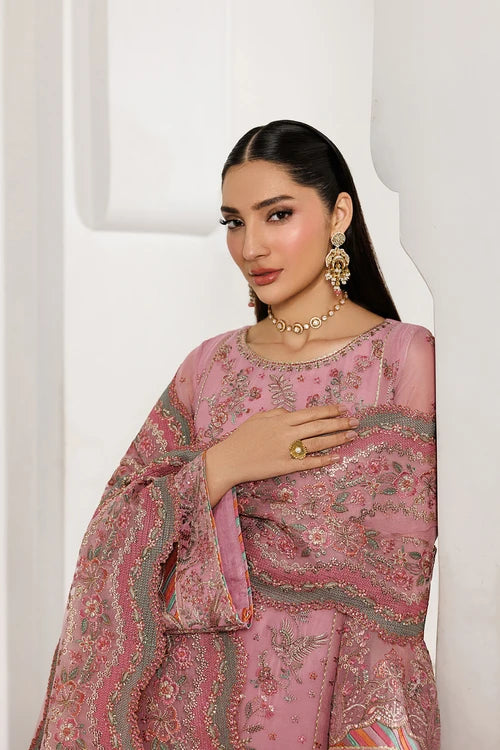 Zarif - Nourah - Embroidered Chiffon - Shayra