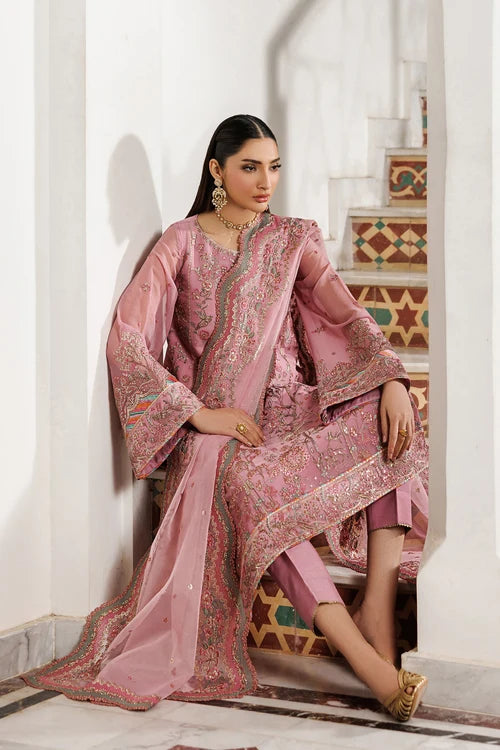 Zarif - Nourah - Embroidered Chiffon - Shayra