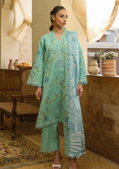 Sahar - Embroidered Khaddar AW2-25-06 - Ocean Opal