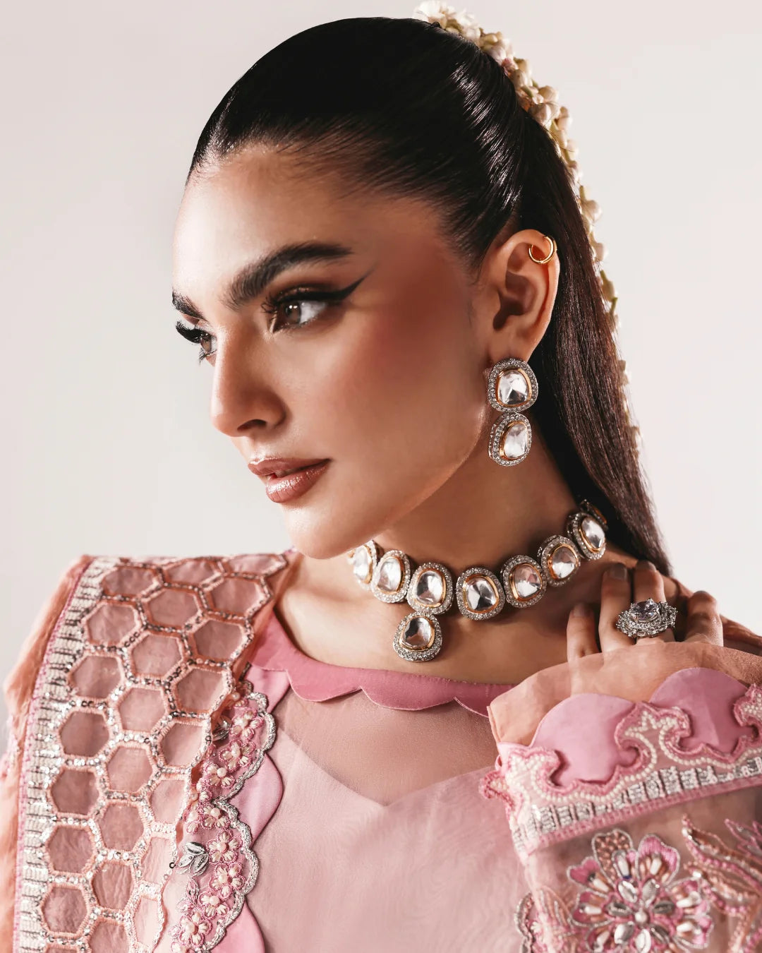 Zyra - Nikkah - Embellishment Organza - Surmai