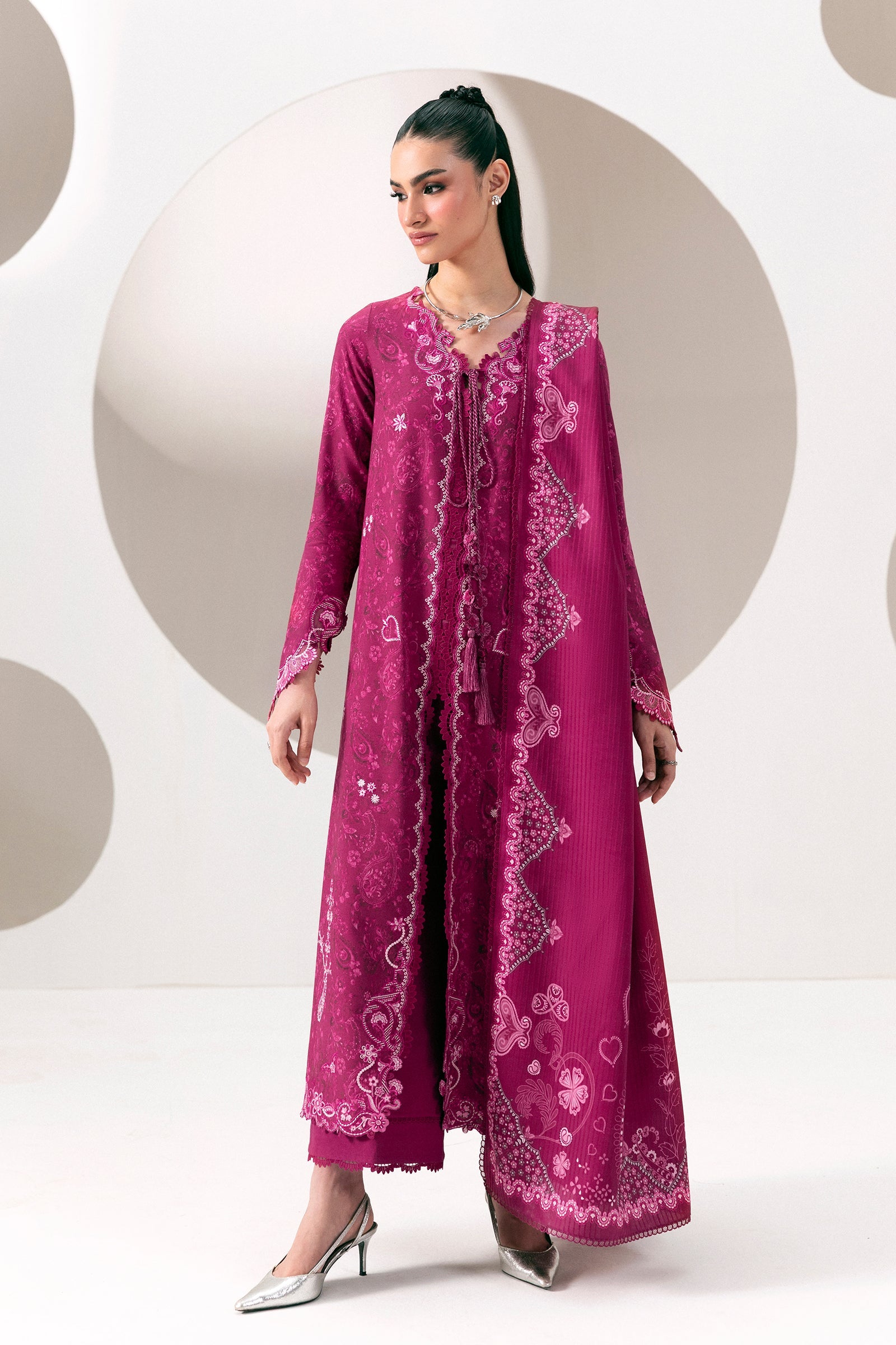 Qalamkar - QPrints Winter '26 - Linen - QPW-01 (B) Kaira