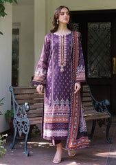 Meerak - Summer Wine - Print Embroidered Lawn - Eden