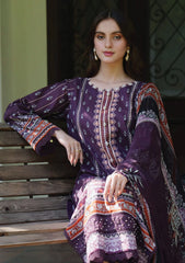 Meerak - Summer Wine - Print Embroidered Lawn - Eden