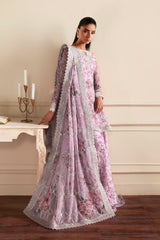 Zarif - Siraya - Embroidered Chiffon - Hinna