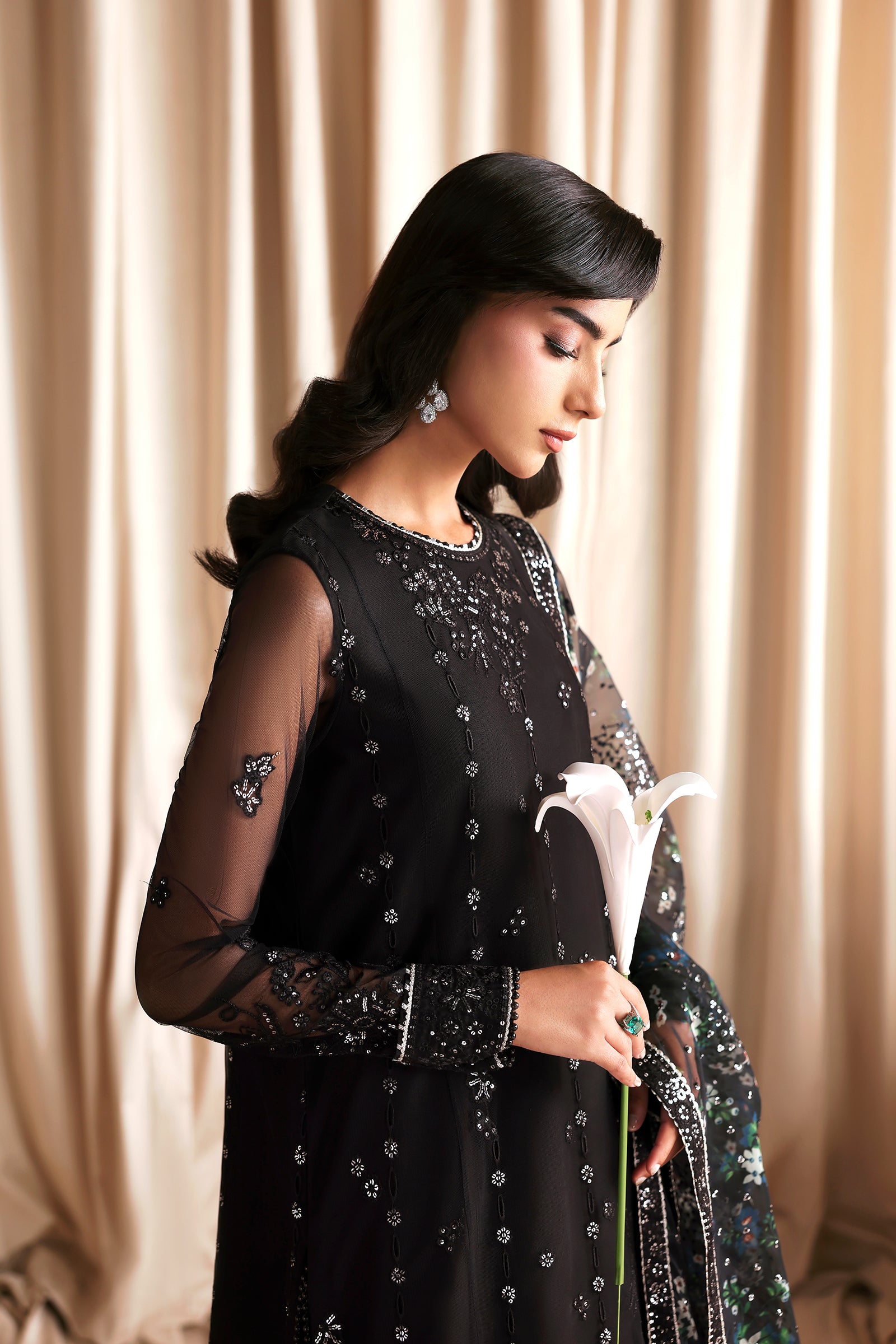 Zarif - Siraya - Embroidered Chiffon - Kavish