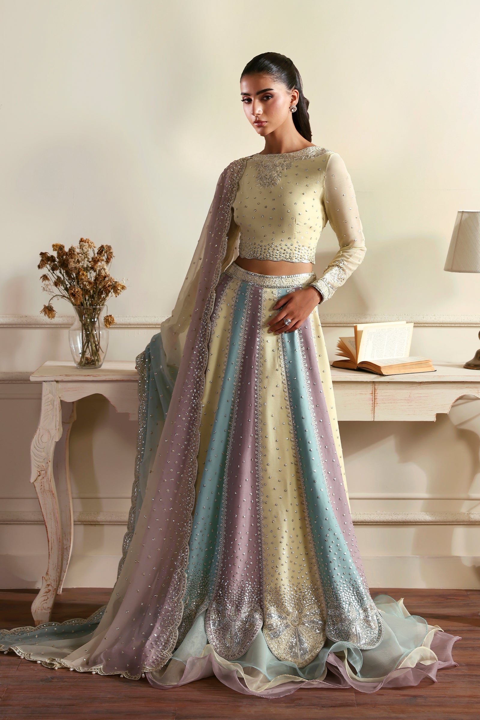 Zarif - Siraya - Embroidered Chiffon - Sonal