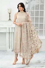 Zarif -  Embroidered Net - Flora