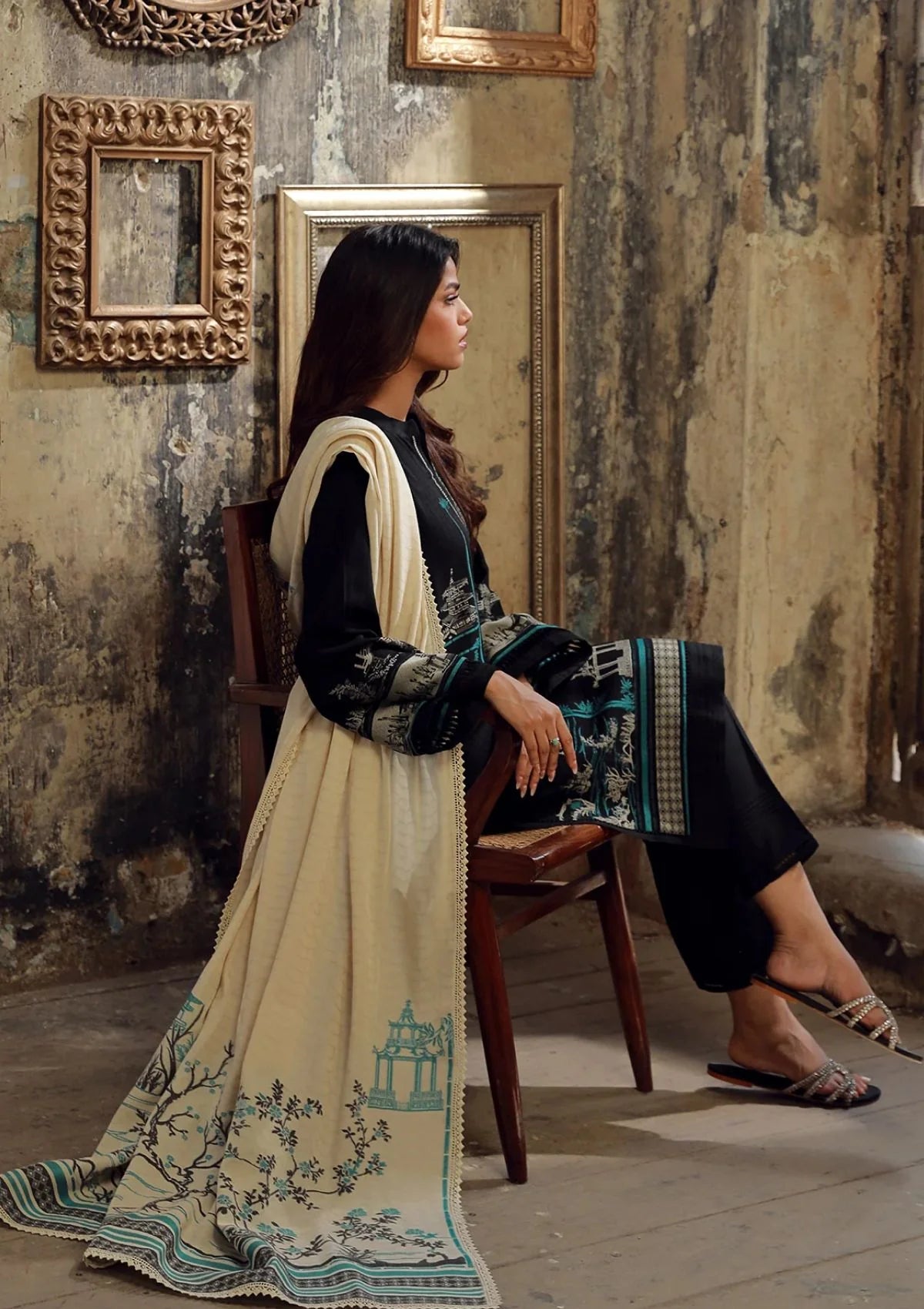 Sahar - Autumn Winter Jacquard Viscose - JV-24-V3-01