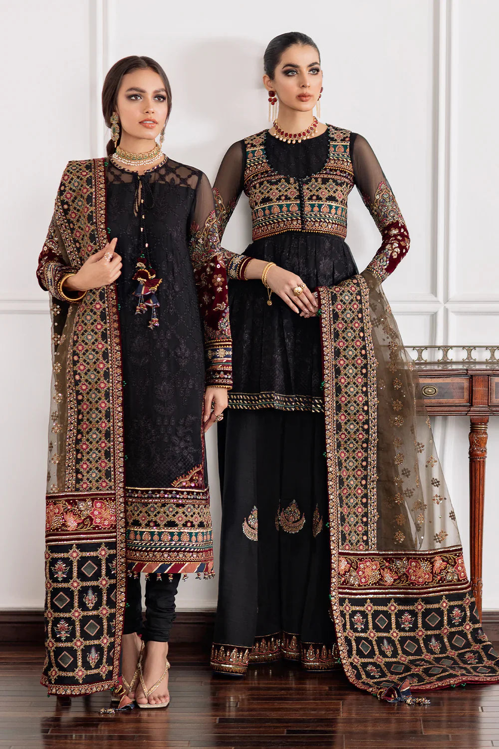 EMBROIDERED CHIFFON CH09-04