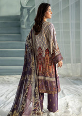 Meerak - Print Embroidered Linen - Lavender Dream