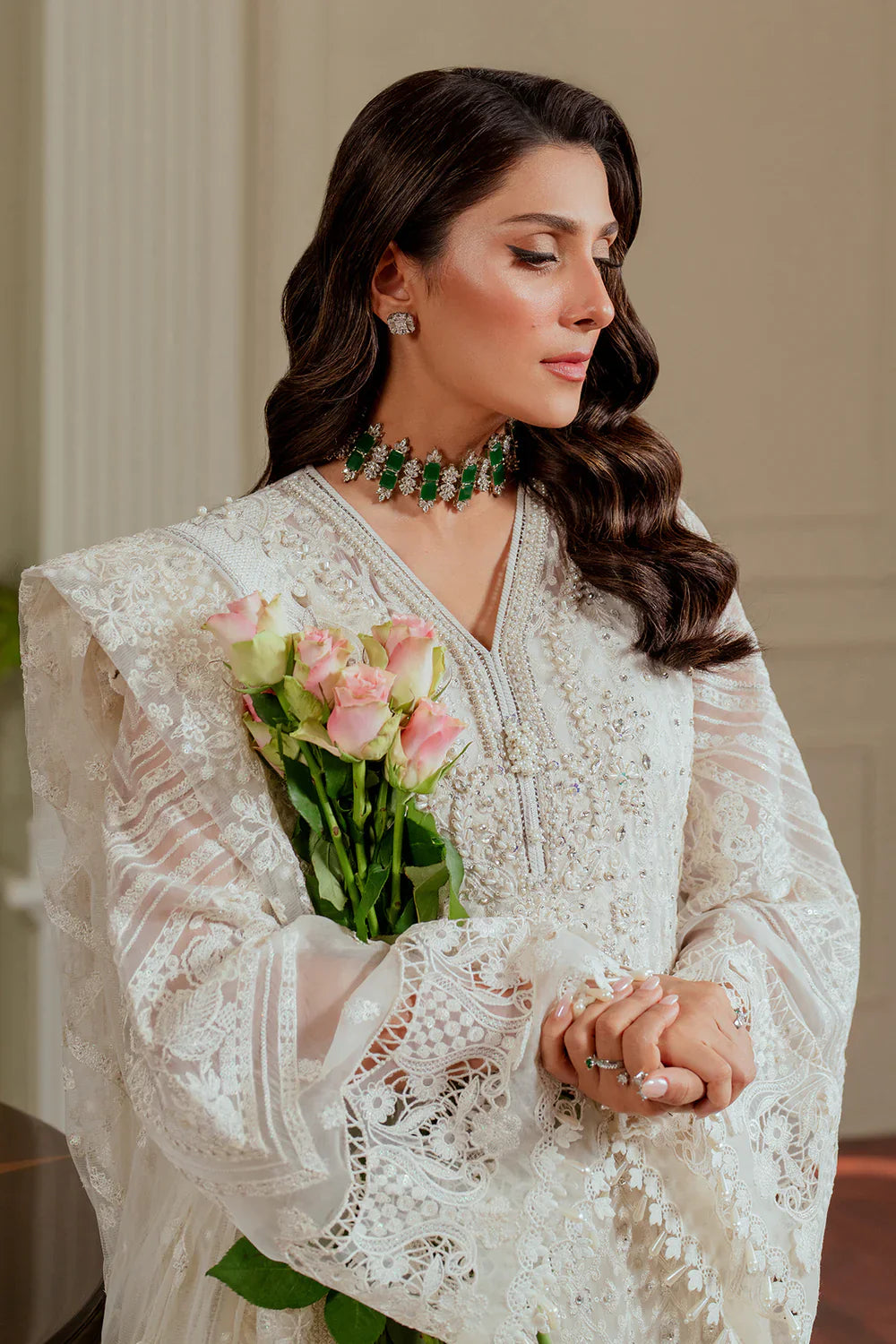 EMBROIDERED CHIFFON CH13-02