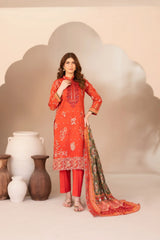 Tawakkal - Ohana Print Embroidered Lawn D-3362