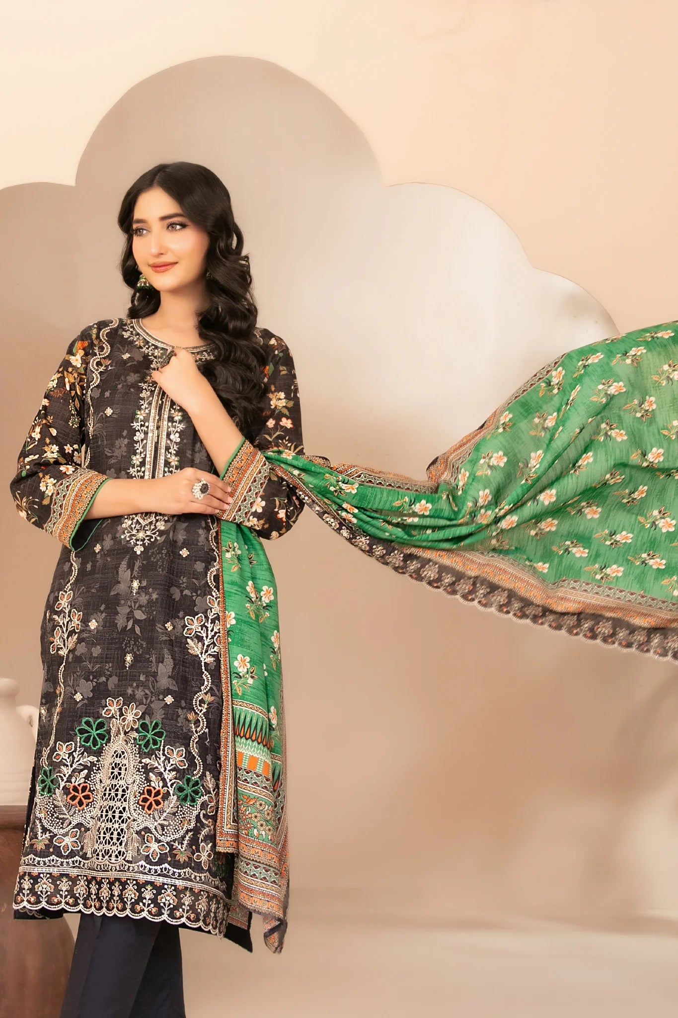 Tawakkal - Ohana Print Embroidered Lawn D-3365