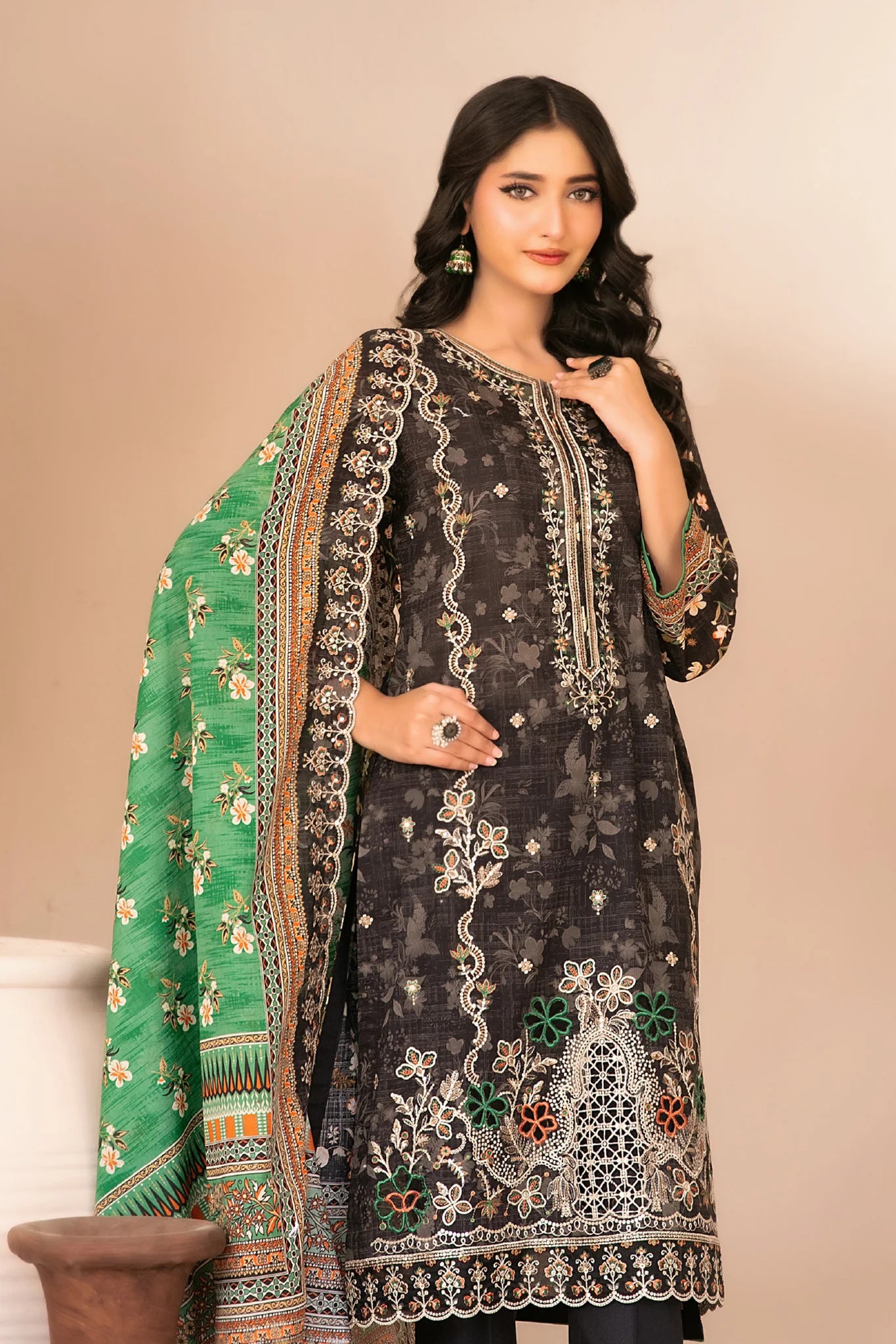 Tawakkal - Ohana Print Embroidered Lawn D-3365