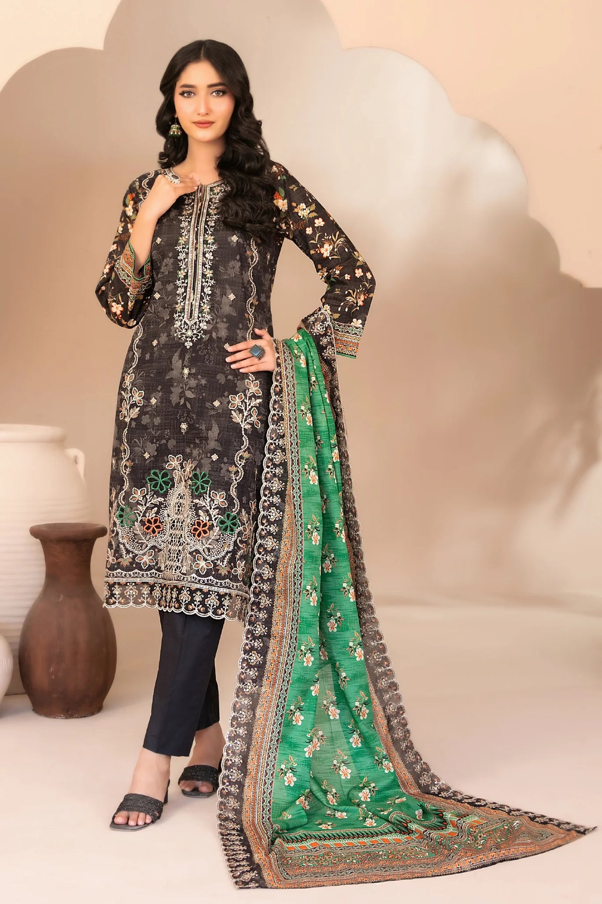 Tawakkal - Ohana Print Embroidered Lawn D-3365