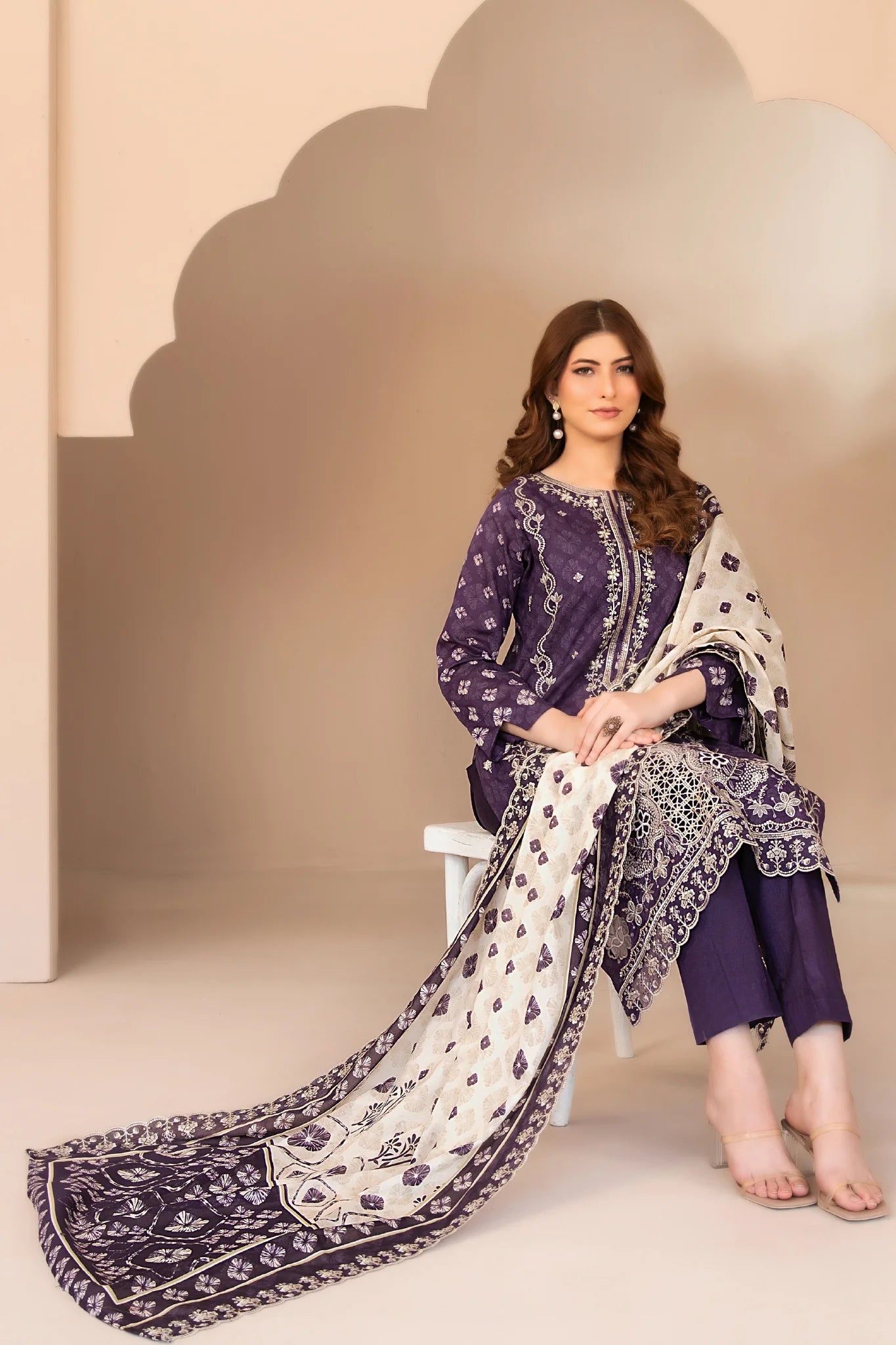Tawakkal - Ohana Print Embroidered Lawn D-3366