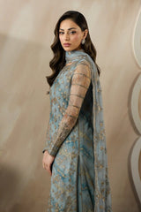 Zarif - Fasana - Embroidered Net - ZRF-PE-03 DAYAAR