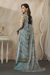 Zarif - Fasana - Embroidered Net - ZRF-PE-03 DAYAAR