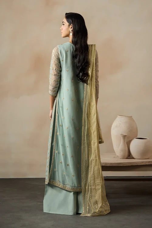 Zarif - Embroidered Net - Azhara
