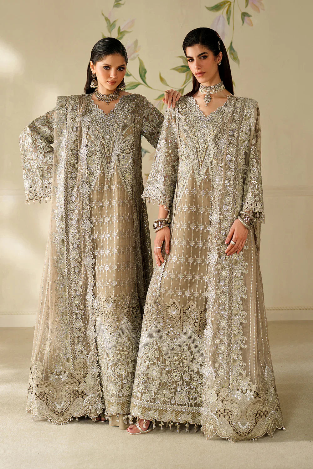 EMBROIDERED CHIFFON CH14-08
