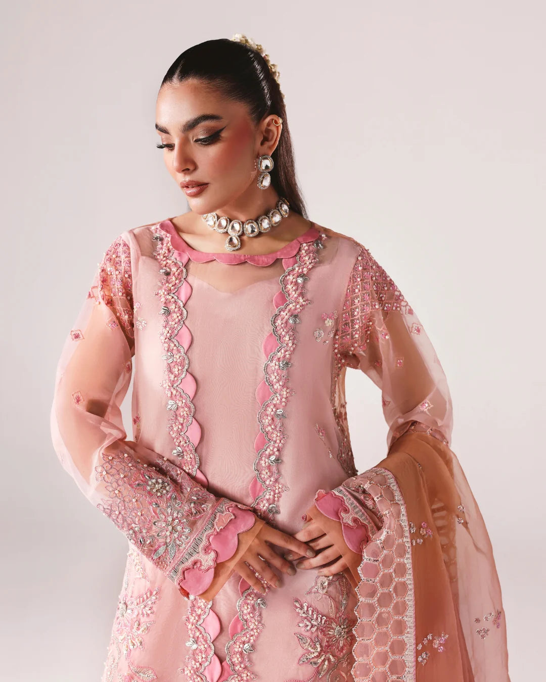 Zyra - Nikkah - Embellishment Organza - Surmai