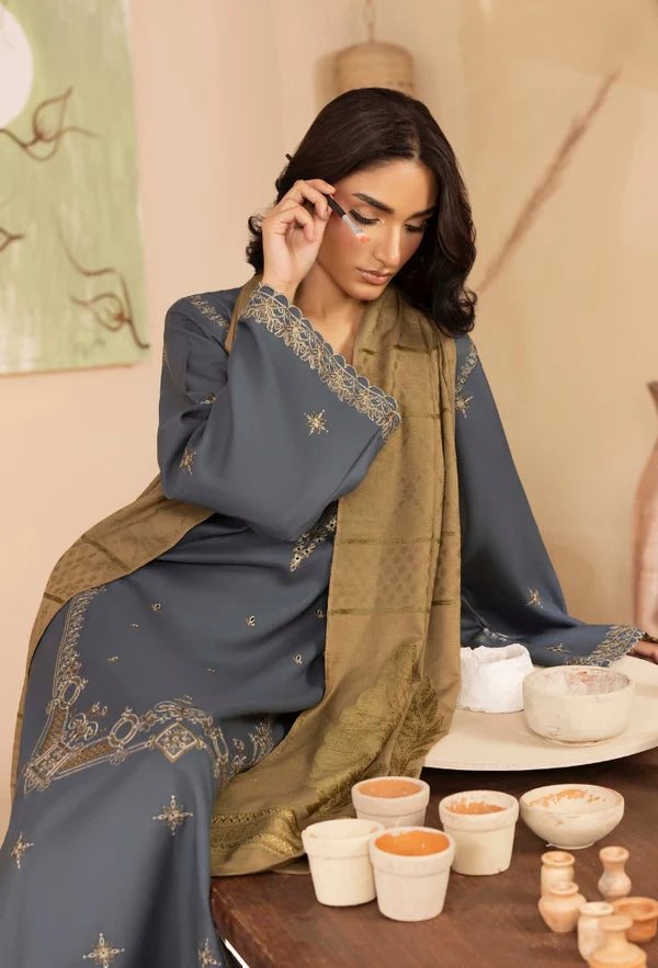 Humdum - Khumar - Embroidered Wool - D08