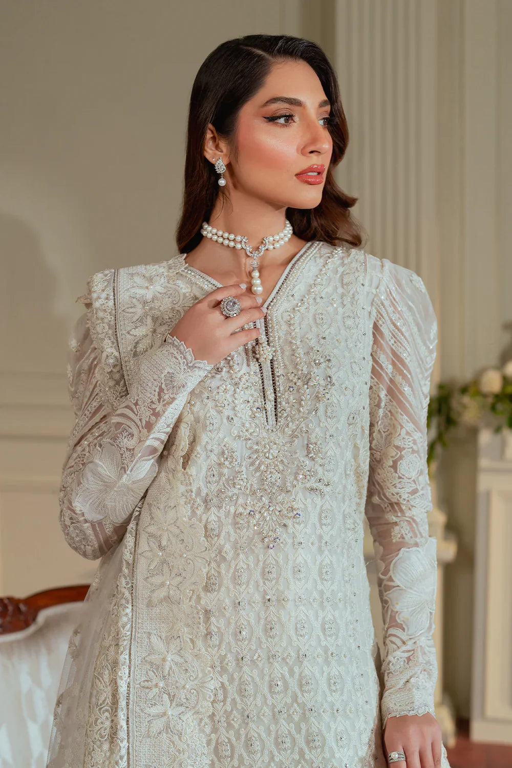 EMBROIDERED CHIFFON CH13-02