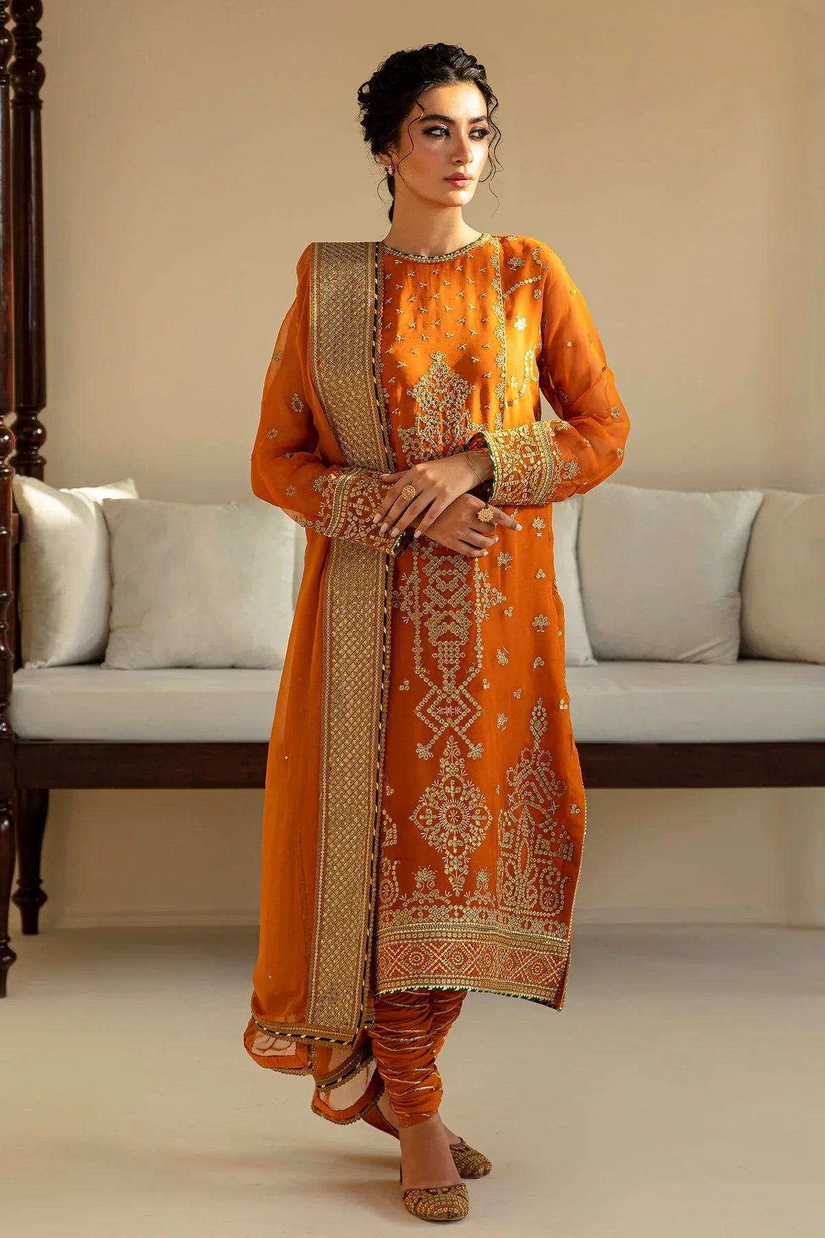 EMBROIDERED CHIFFON UF-392