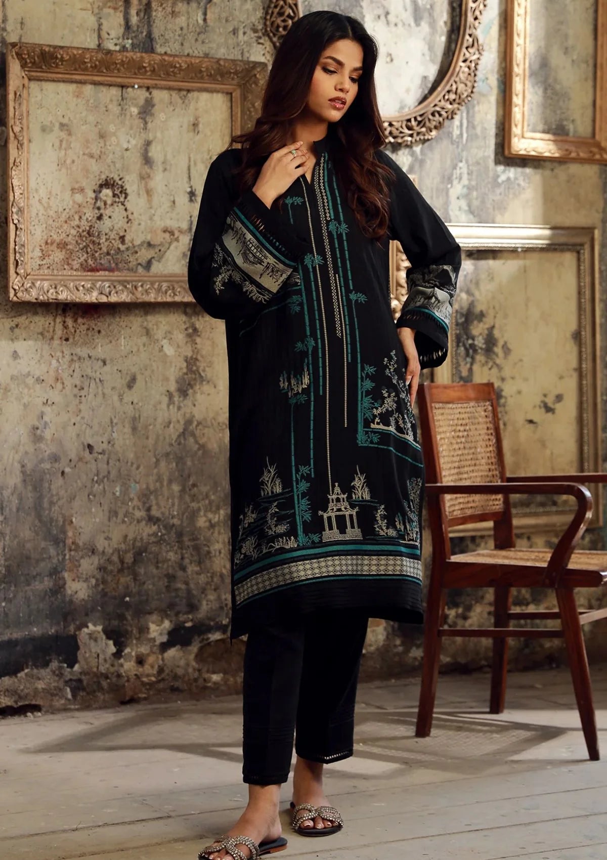 Sahar - Autumn Winter Jacquard Viscose - JV-24-V3-01