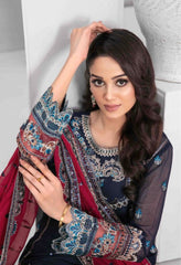 Tawakkal - Afa Embroidered Chiffon D-5103