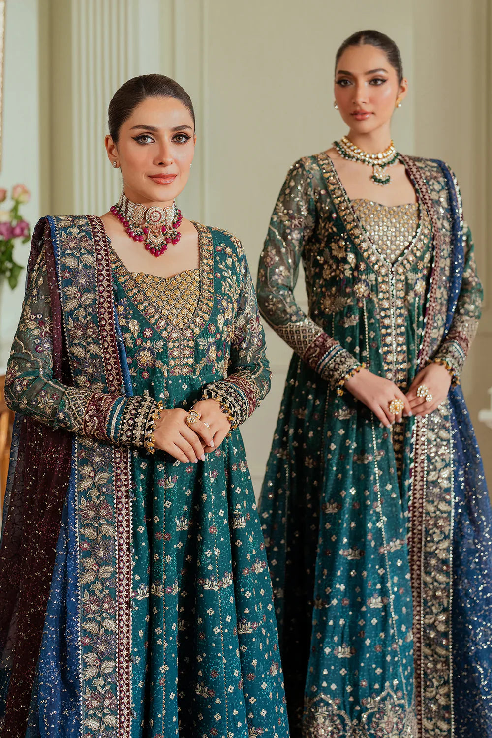 EMBROIDERED CHIFFON CH13-03