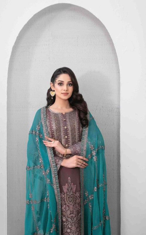 Tawakkal - Afa Embroidered Chiffon D-5107