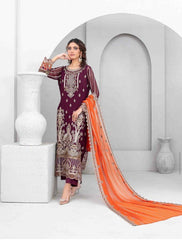 Tawakkal - Afa Embroidered Chiffon D-5105