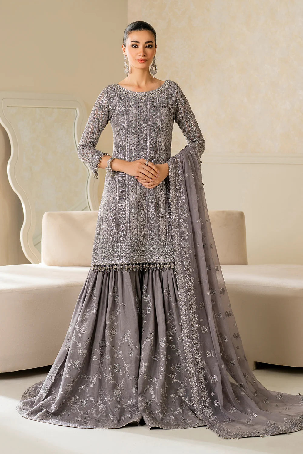 Baroque - Embroidered Chiffon - UF-4161