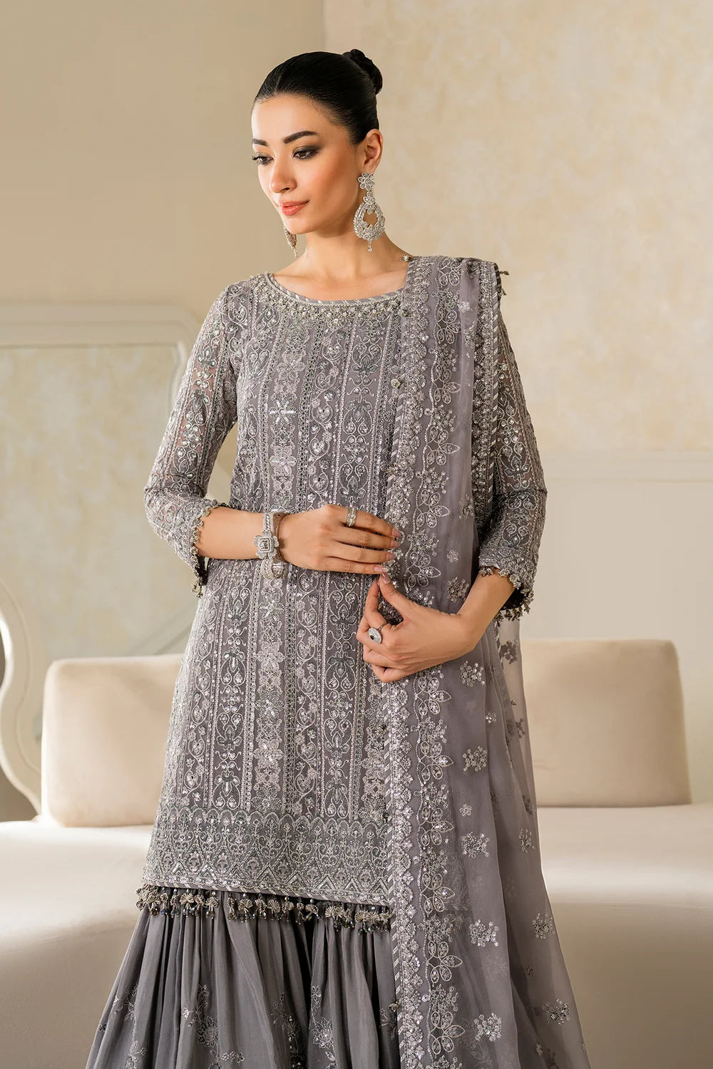 Baroque - Embroidered Chiffon - UF-4161