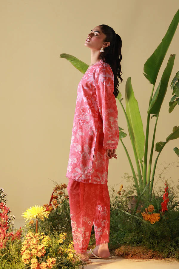 Coral Peony - 2PC