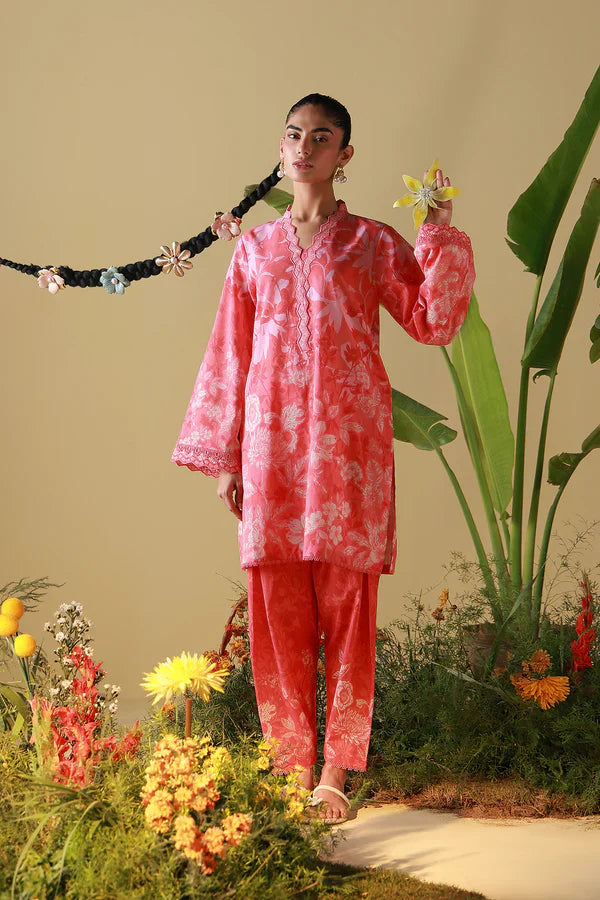 Coral Peony - 2PC